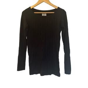 Athleta Black Long Sleeve Top sz L